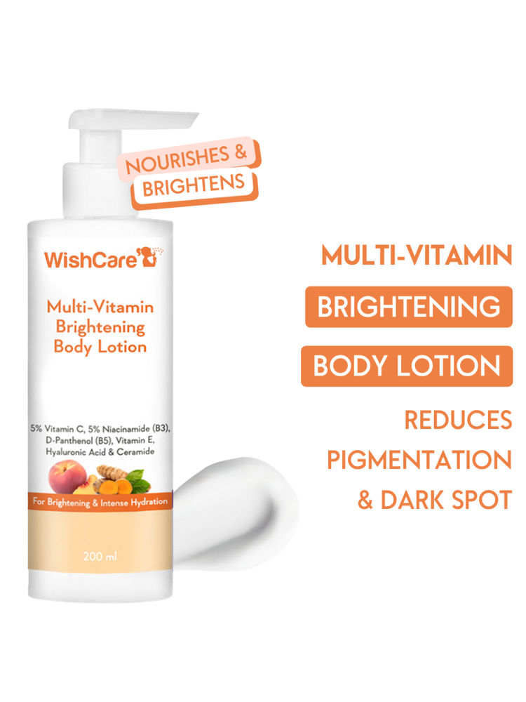 Wishcare Multi-Vitamin Brightening Body Lotion - 5% Vitamin C, 5% Niacinamide(B3), Panthenol(B5)-picture-11