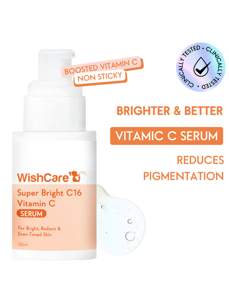 Wishcare Super Bright C16 Vitamin C Face Serum - Niacinamide, Kojic Acid & 4-n-BR For Pigmentation-picture-13