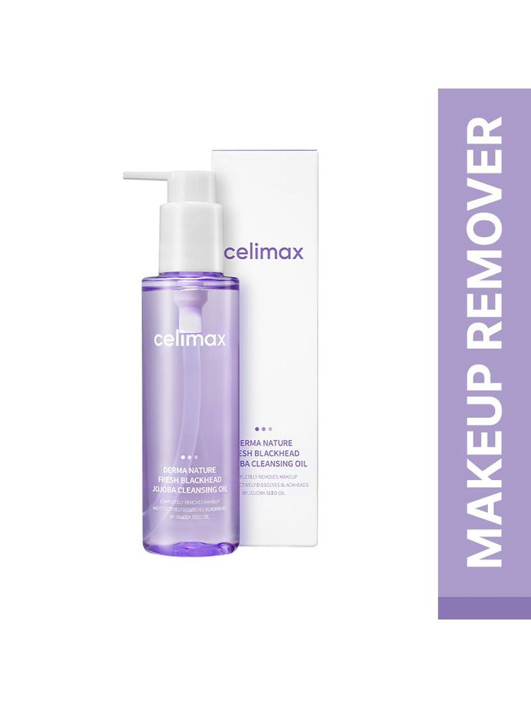 Celimax Blackhead Jojoba Korean Cleansing Oil - Makeup Remover, Dissolves Whiteheads, Blackheads