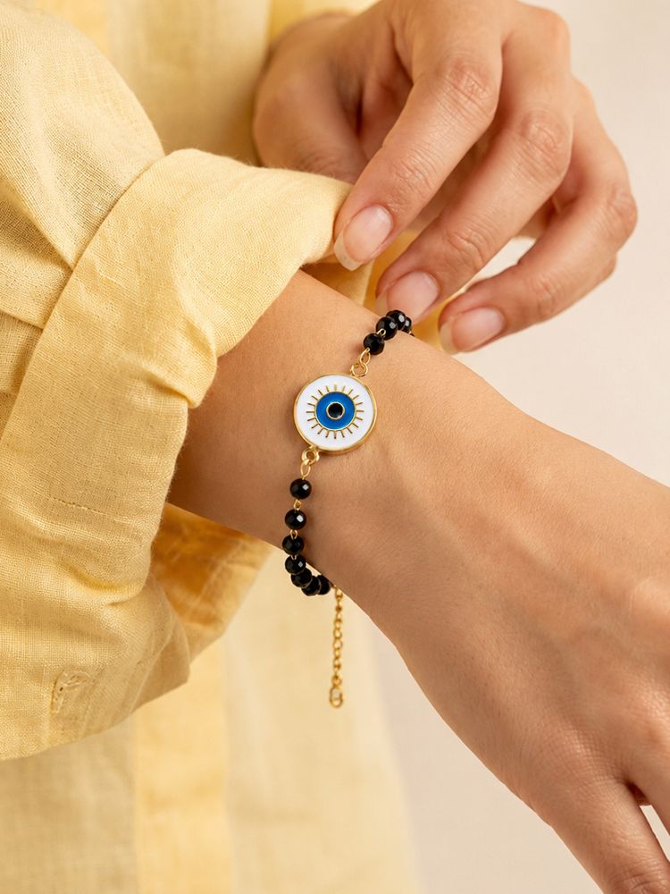 ARTKLIM Evil Eye Round Charm Anti-Tarnish Bracelet-picture-31