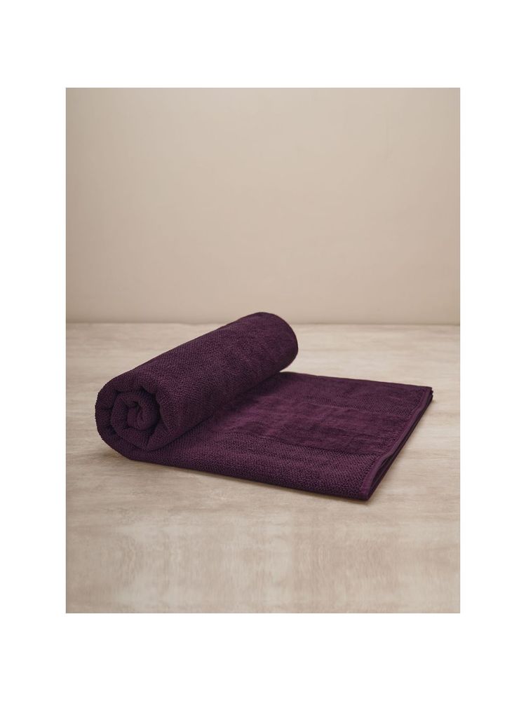 Pure Home + Living Purple Cotton Bath Towel