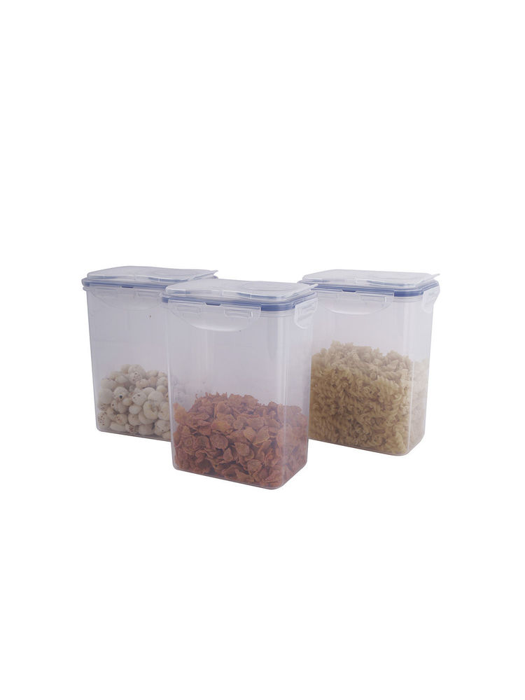 Lock & Lock Classics Plastic Airtight Storage Container With Leak Proof Flip Lid 1.8 Liter Set Of 3-picture-13