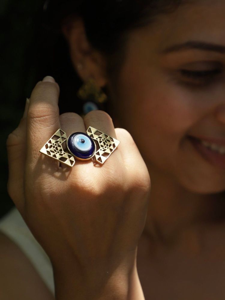 SOUL WORKS Nazar Batu Brass Ring-image-19