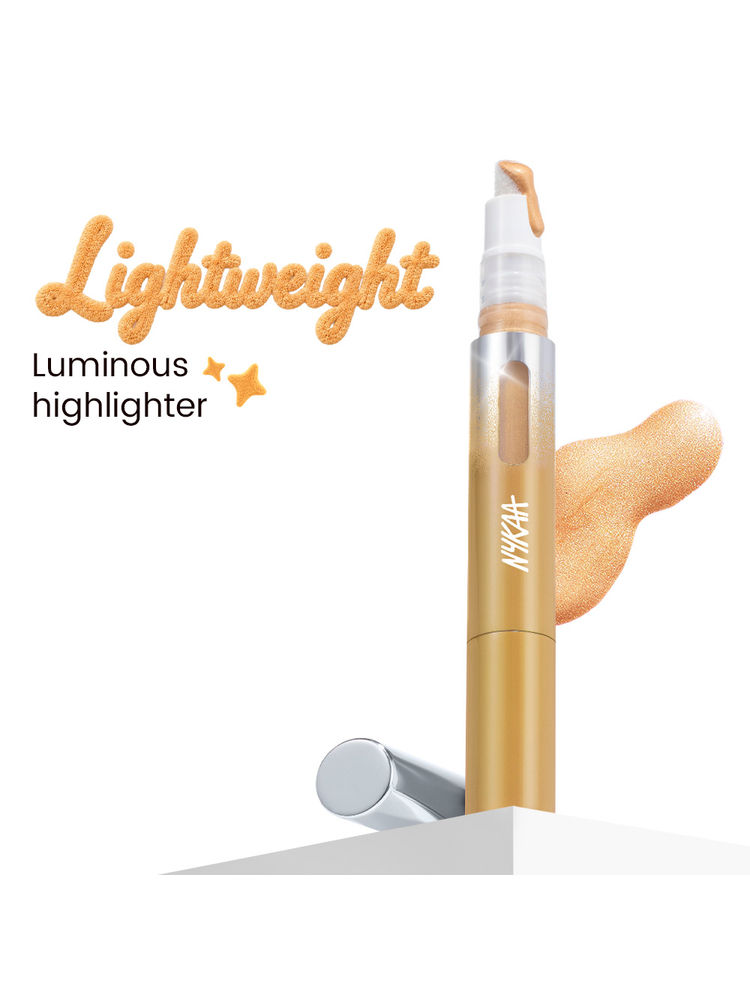 Nykaa Cosmetics Magic Wand Cushion Tip Face & Body Liquid Highlighter - Beam Dream-image-3