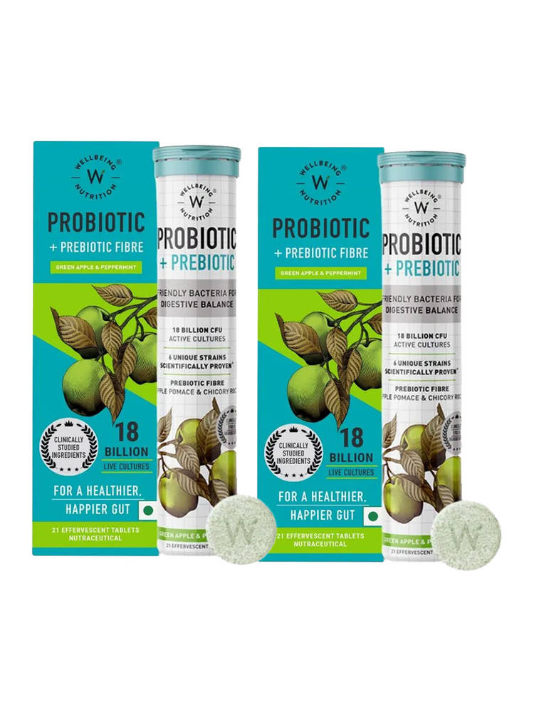 Wellbeing Nutrition Daily Probiotic + Prebiotic 18 Billion CFU for Digestion & Gut - Pack of 2-picture-18