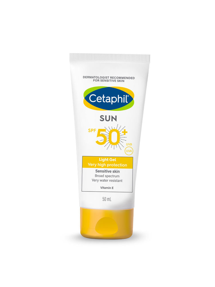 Cetaphil Sun SPF 50+ Light Gel Very High Protection Mineral Base for All Skin Types, Sensitive Skin