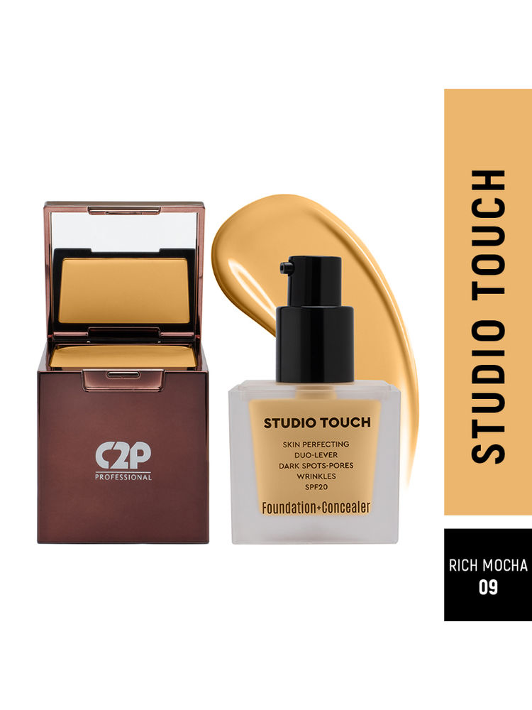 C2P Pro Studio Foundation & Concealer Duo | Full Coverage, Long Wear Matte-image-7