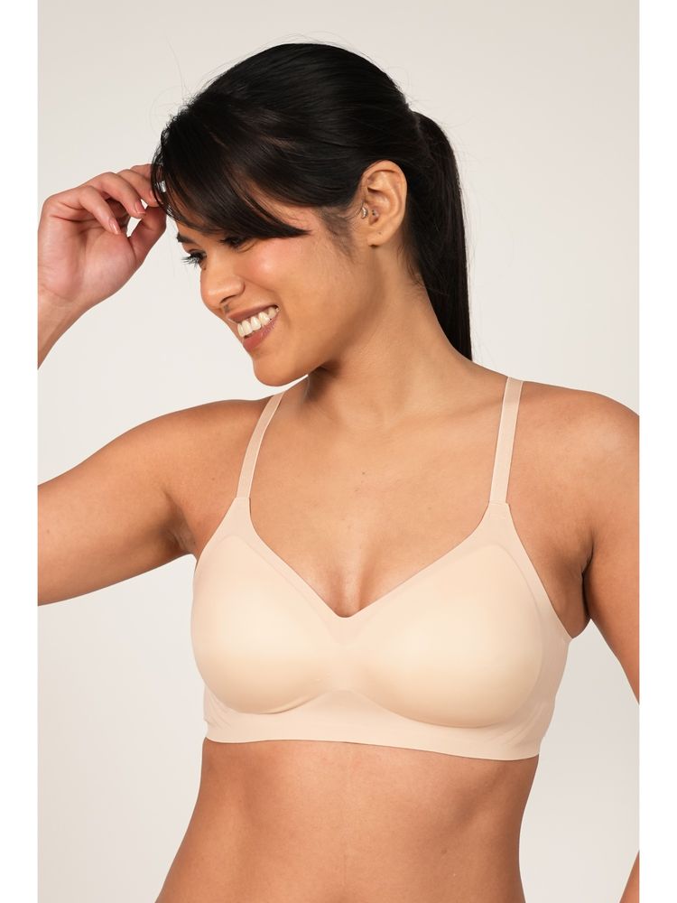 BASIQ. Everyday Seamless Teardrop T-Shirt Bra Champagne-image-3