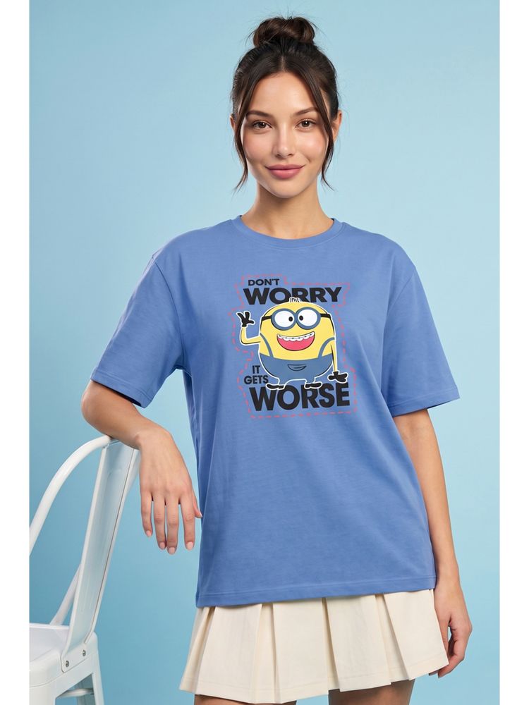 Zivame Women's Minions Knit Cotton Loungewear Top - Riviera-picture-15