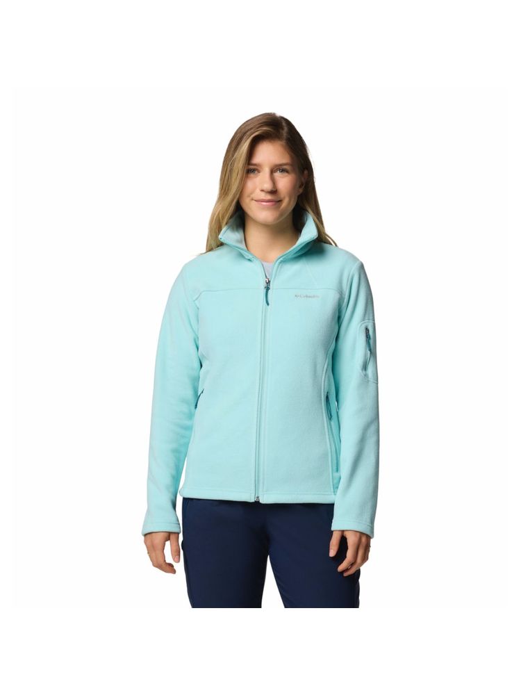 Columbia Womens Blue Fast Trek Ii Jacket-image-2