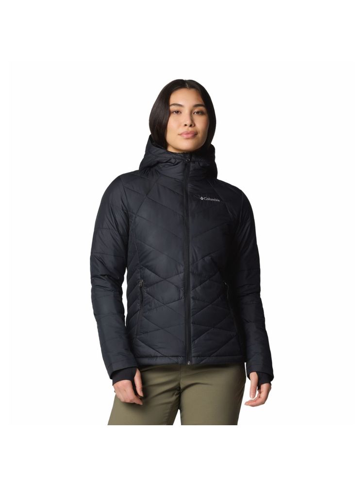 Columbia Womens Black Omni-Heat Reflective Heavenly Hooded Jacket-picture-16