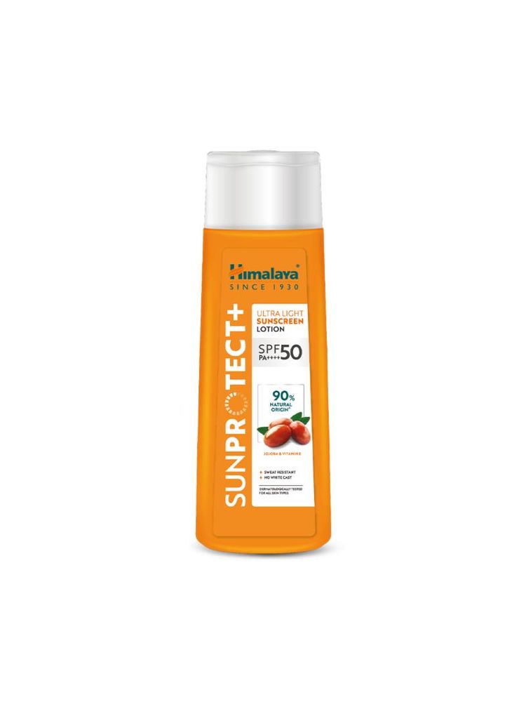 Himalaya Sun Protect+ Ultra Sunscreen Lotion SPF 50 PA++++ Sweat Resistant,100% No White Cast-image-4