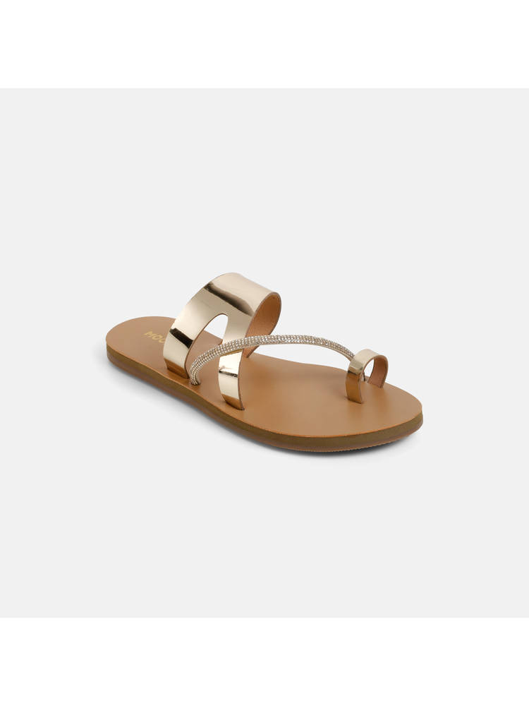 Mochi WoMen's Gold Casual Flats-picture-32