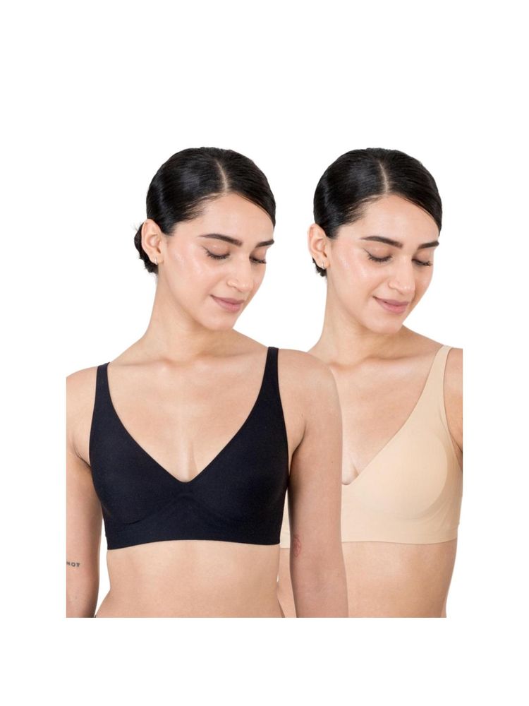 Shapercult Multi-Color Skyn Plunge Bra (Pack of 2)-picture-10