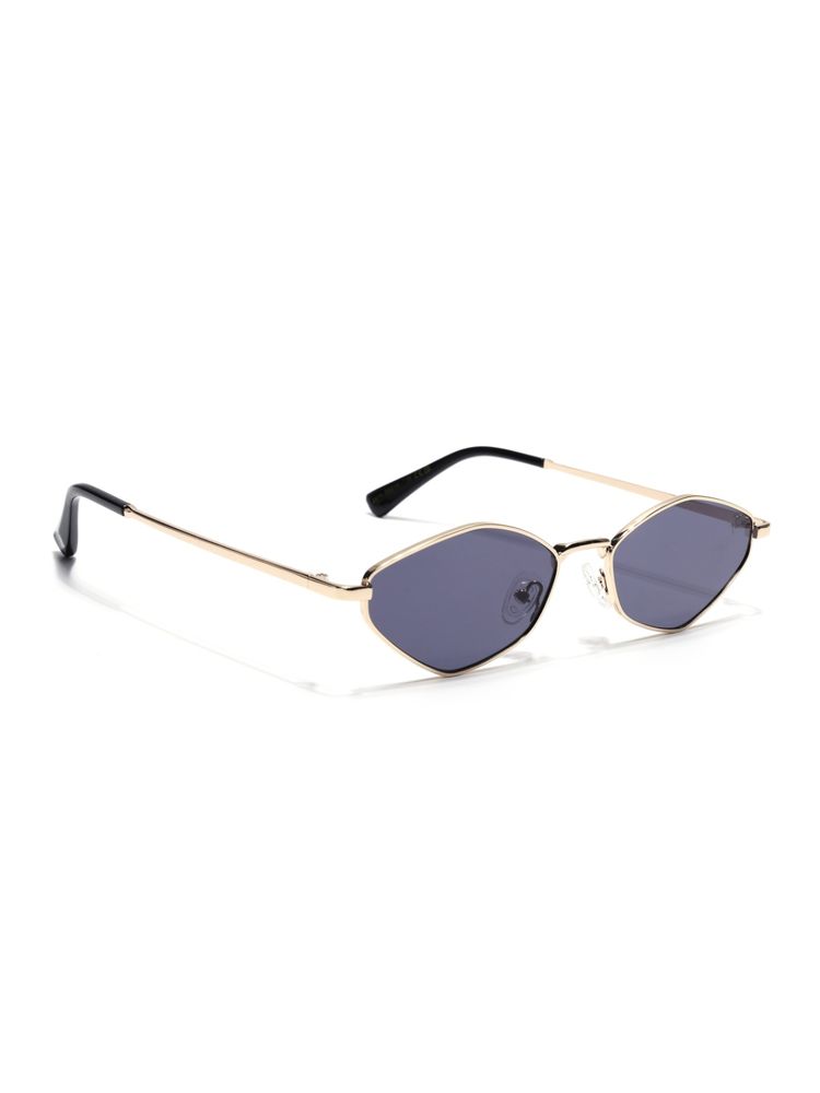 Voyage Hexagon Sunglasses for Men & Women (Grey Lens|Golden Frame)-picture-24