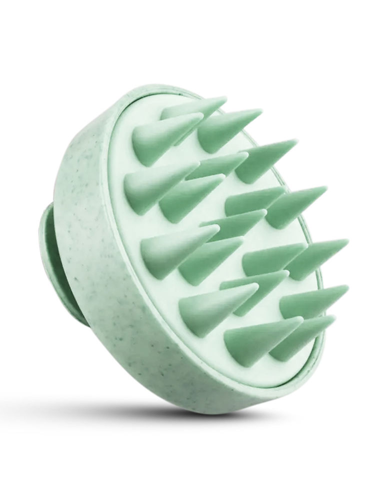 Matra Silicone Hair Scalp Massager & Anti Dandruff Shampoo Brush With Detachable Handle (Any Color)