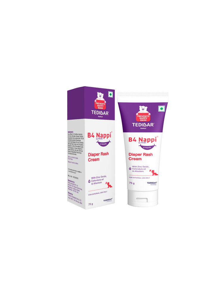 B4 Nappi Diaper Rash Cream For baby Dermat - By Torrent Pharma-image-3
