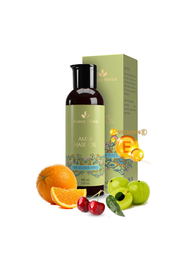 Avimee Herbal Amla Hair Oil For Long & Strong Hair - Mineral Oil Free-image-48