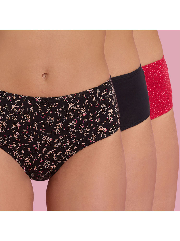 Nykd By Nykaa Mid Rise Hipster Panty with Outer Elastic-NYP100-Assortment 15-picture-26