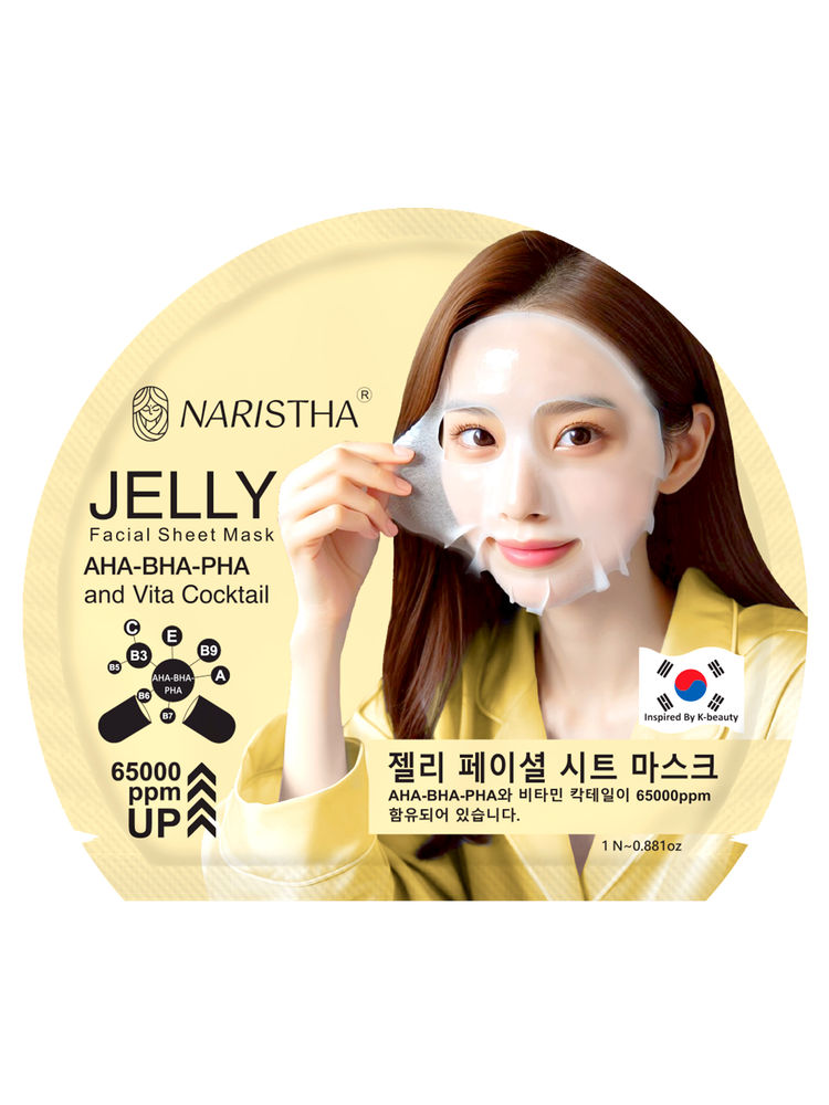 NARISTHA Jelly Facial Sheet Mask - AHA BHA PHA & Vita Cocktail-image-26