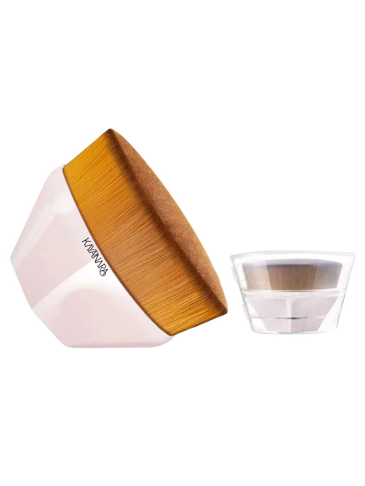 Kayanara Flat Large Kabuki Pink Foundation Brush-picture-23
