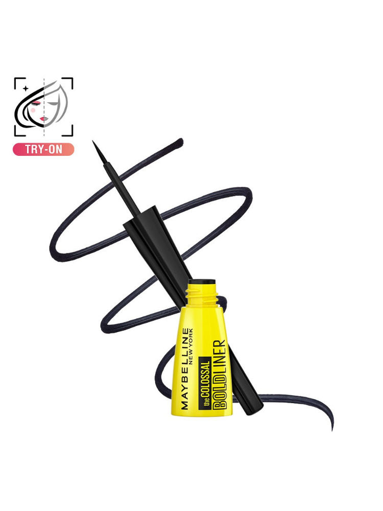 Maybelline New York The Colossal Bold Liner, Smudgeproof & Waterproof Eyeliner - Bold Black