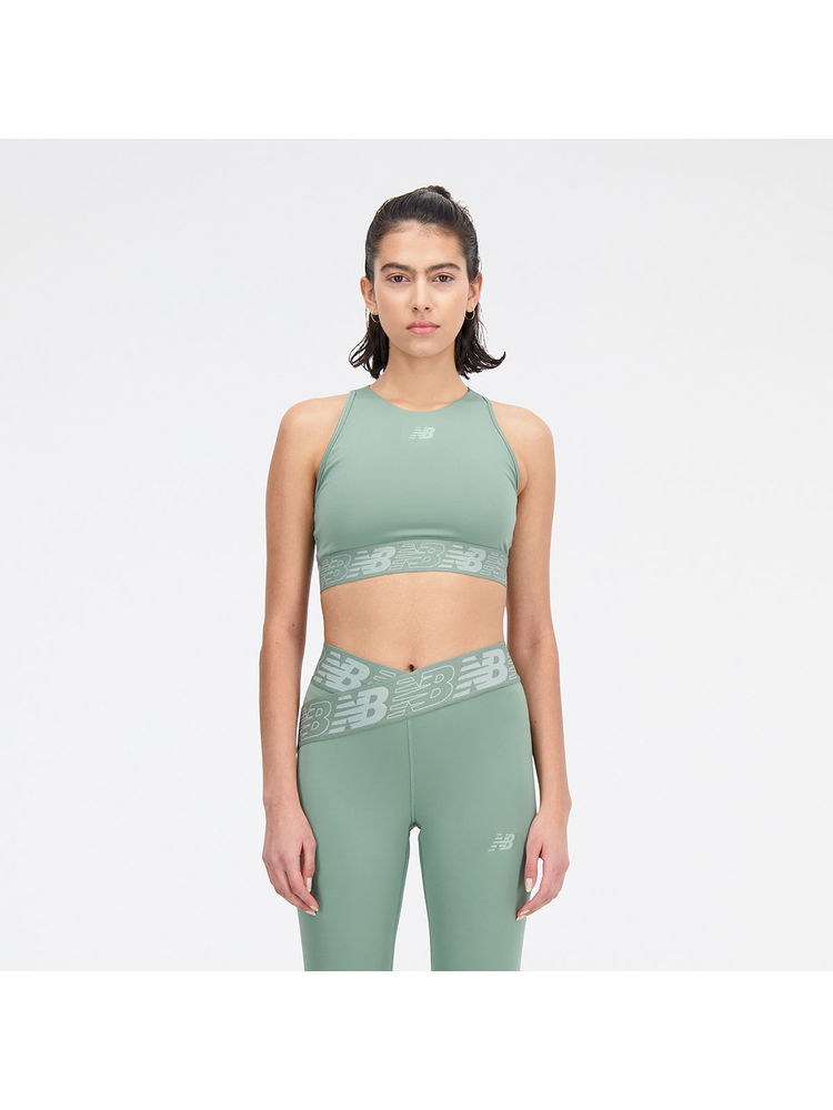 New Balance Womens Green Sports Bra (WB31175)-picture-23