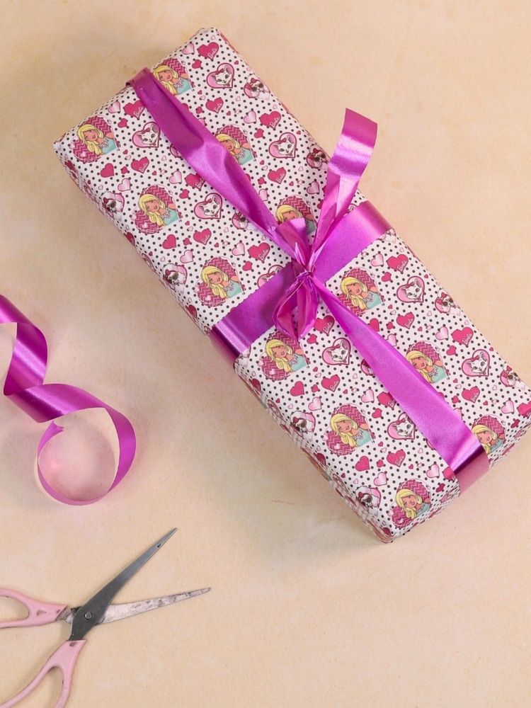 The Big Trove Fun Gift Wrap: Barbie Girl & Adorable Cat Prints 10 Sheets - Cute & Playful Designs-image-47