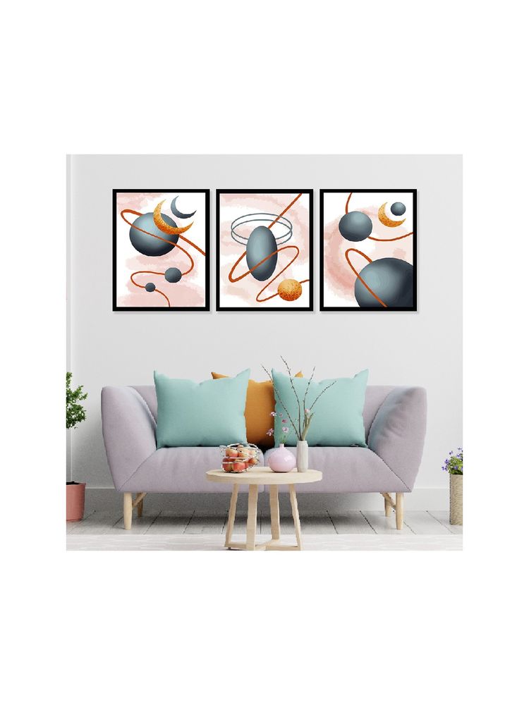 Dekorstation Abstract Modern Art Wall Decor Framed Paintings For Living Room Bedroom DS38-image-3