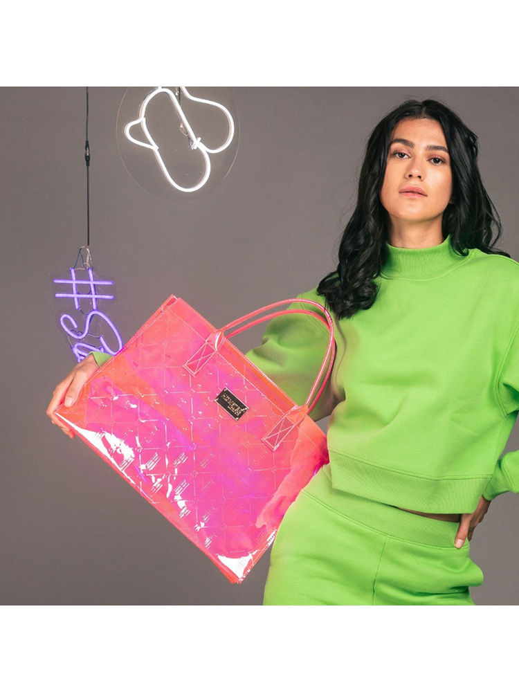 Hamster London Raver Tote Bag Pink (M)-image-19