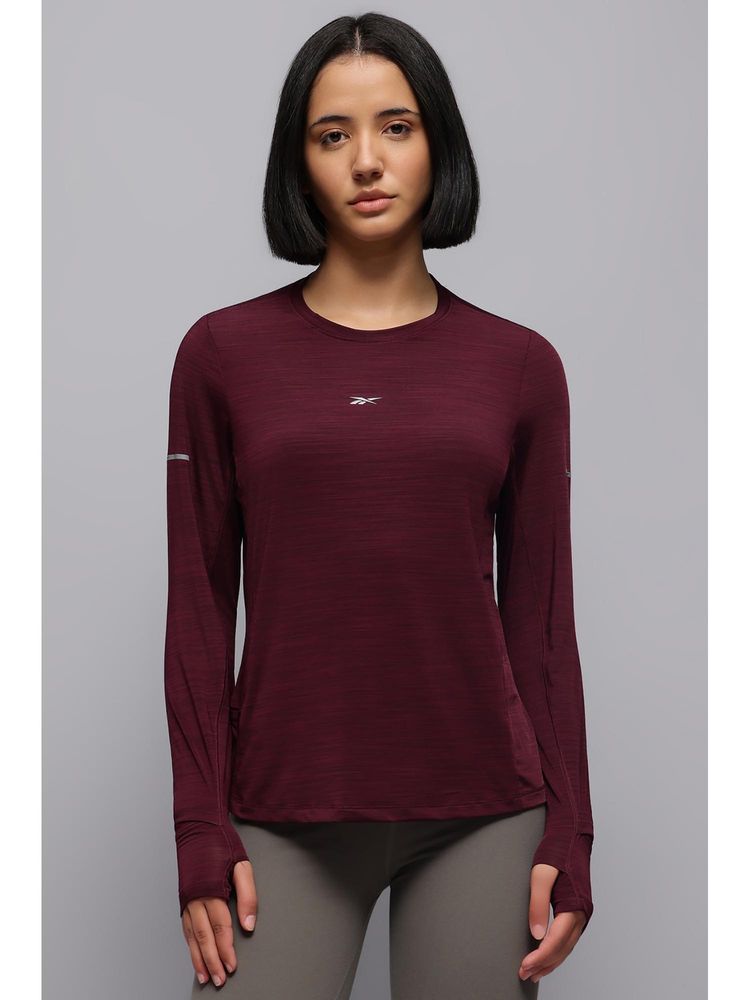 Reebok Women Maroon T-Shirt-picture-28