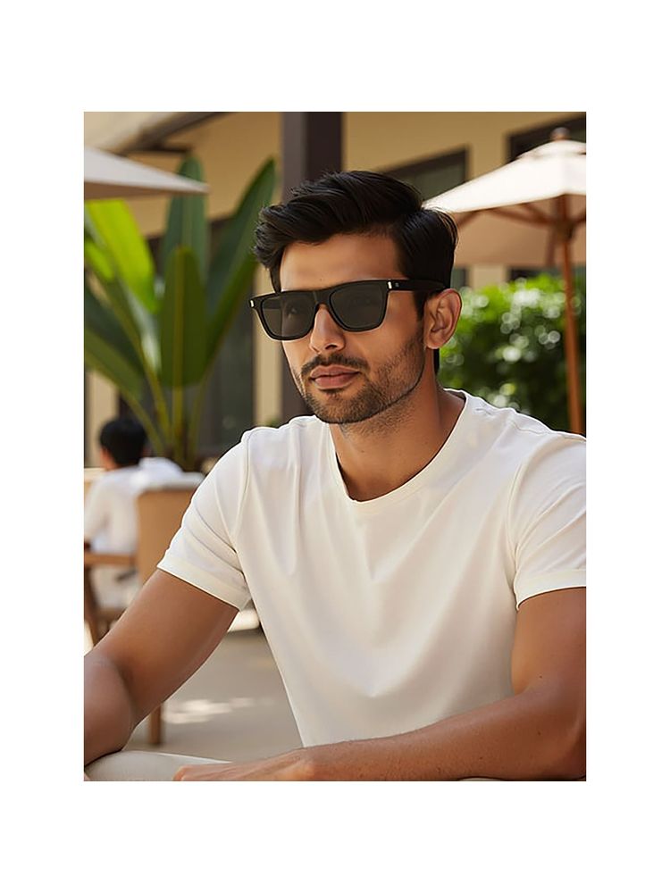 Vincent Chase Grey Black Full Rim Square Vincent Chase Polarized Vcs000552 Sunglasses-image-0