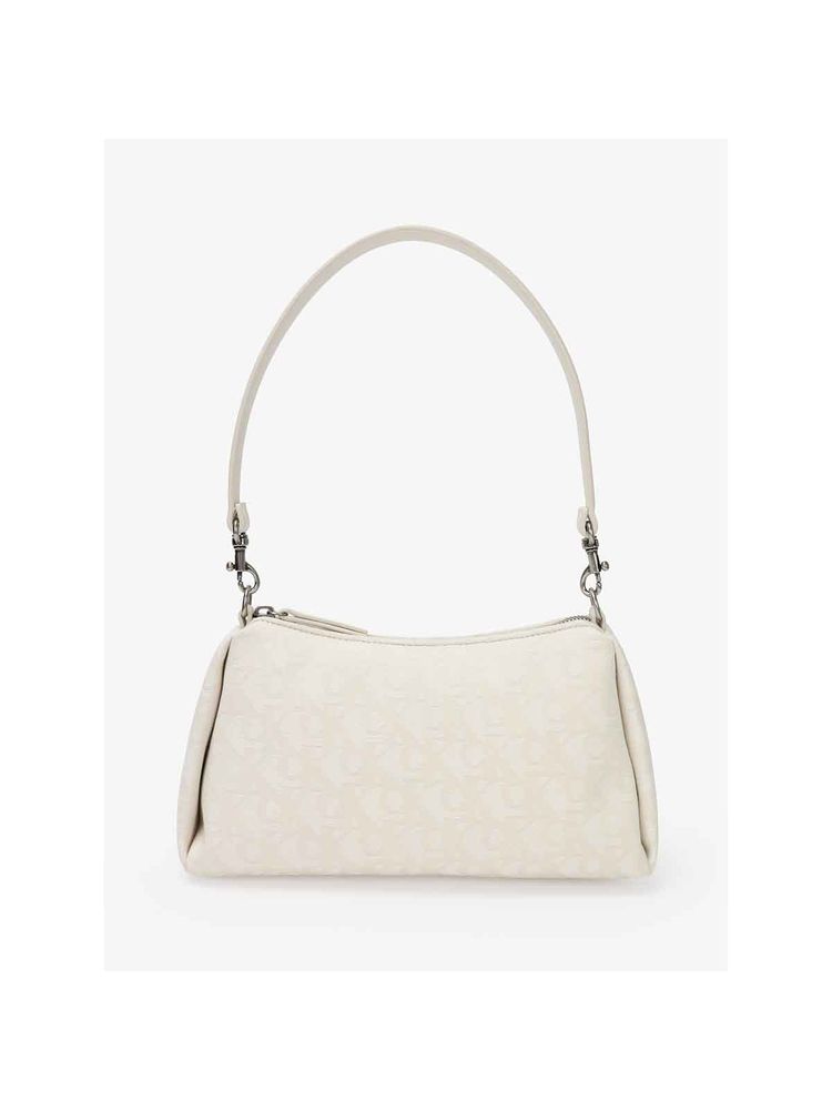 calvin klein fashion Calvin Klein Women Beige Logo Polyester Handbag with Detachable Strap-picture-38