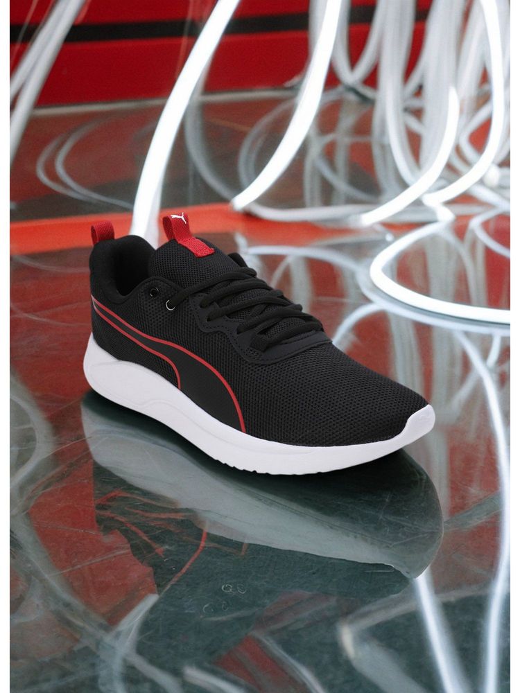 Puma Resolve Modern Weave Unisex Black Running Shoes-image-28