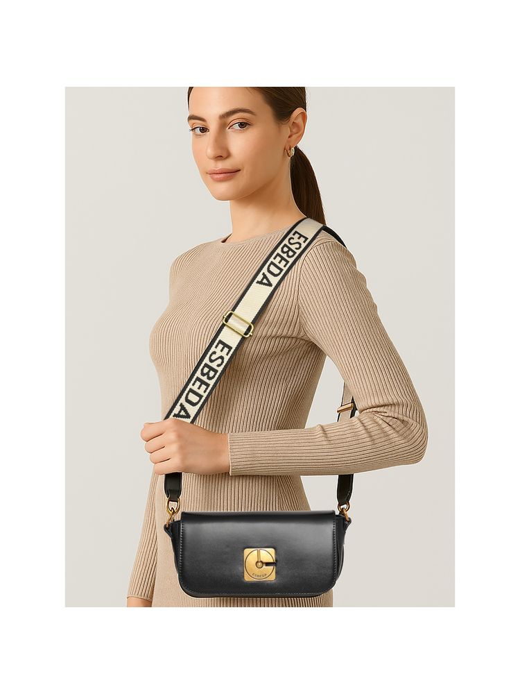 ESBEDA Women Black Glide Luxeline Sling Bag-picture-12