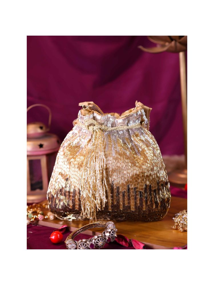 SWISNI Gold Trio Shade Katdana Potli Bag-picture-27