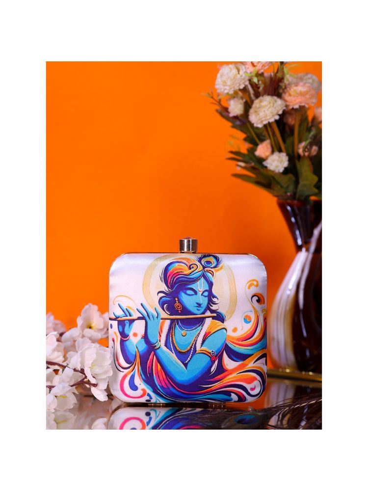SWISNI Women Multi-Color Digital Printed Clutch-image-30