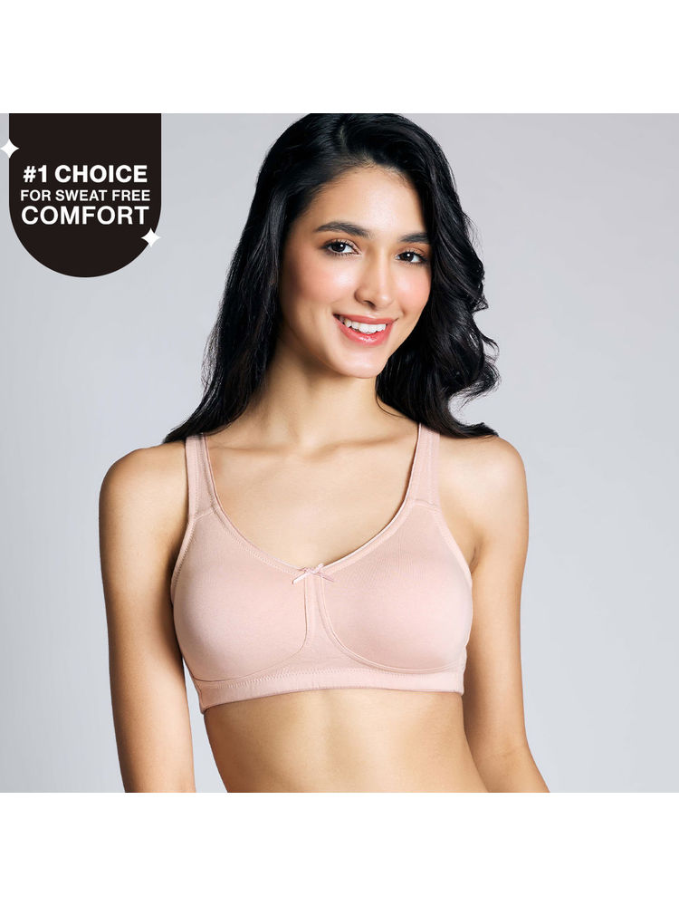 nykd by nykaa No Sweat Breast Separating Breathe Cotton Non Padded Non Wired Bra Sand NYB105-picture-13
