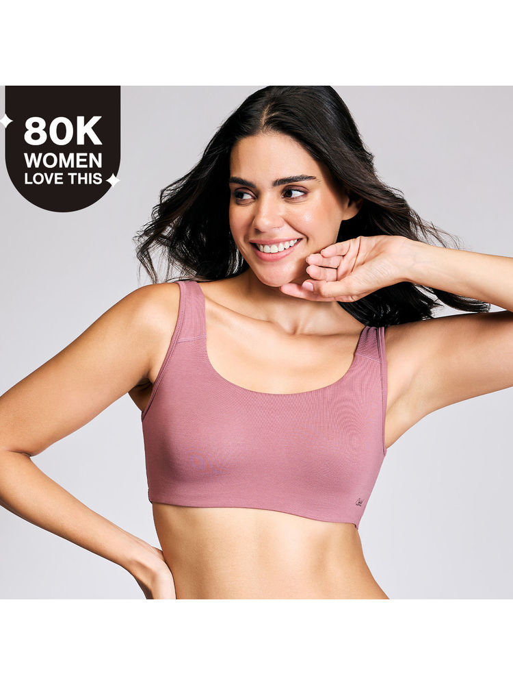 Nykd by Nykaa Soft cup easy-peasy slip-on bra with Full coverage - Wistful Mauve NYB113