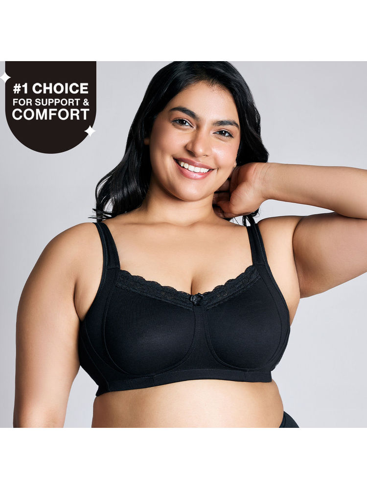 Nykd by Nykaa Everyday Pretty Lace Bra - Jet Black NYB190-picture-27