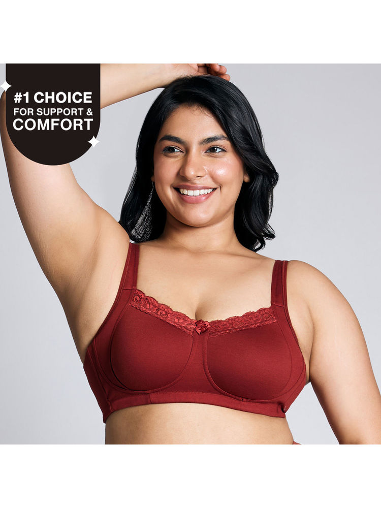Nykd by Nykaa Everyday Pretty Lace Bra - Brick NYB190