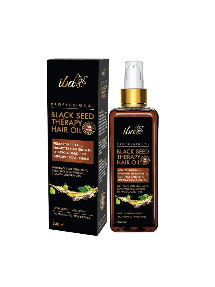 Iba Professional Black Seed Therapy Hair Oil Lightweight Non-Sticky Mineral Oil Free-picture-14