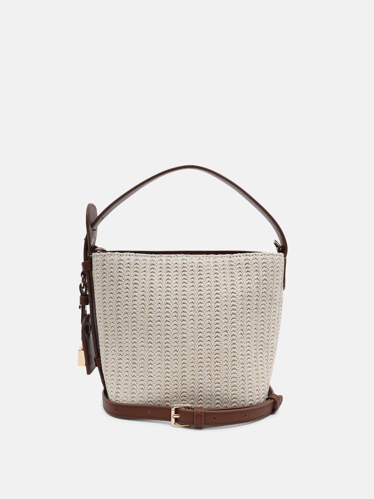 kazo fashion Kazo Off White Hazmi Raffia Sling Bag (M)-picture-37