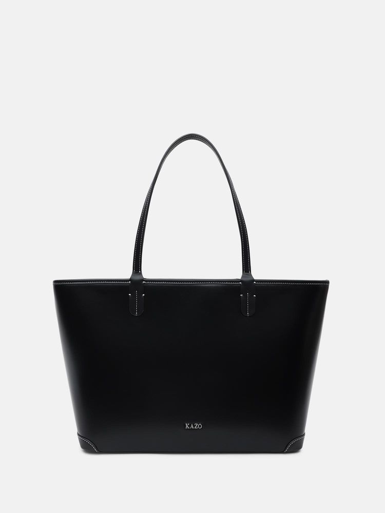 kazo fashion Kazo Black Gazelle Tote Bag (L)-picture-22
