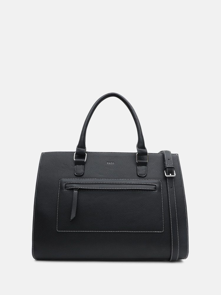 kazo fashion Kazo Black Stika Tote Bag (L)-picture-26