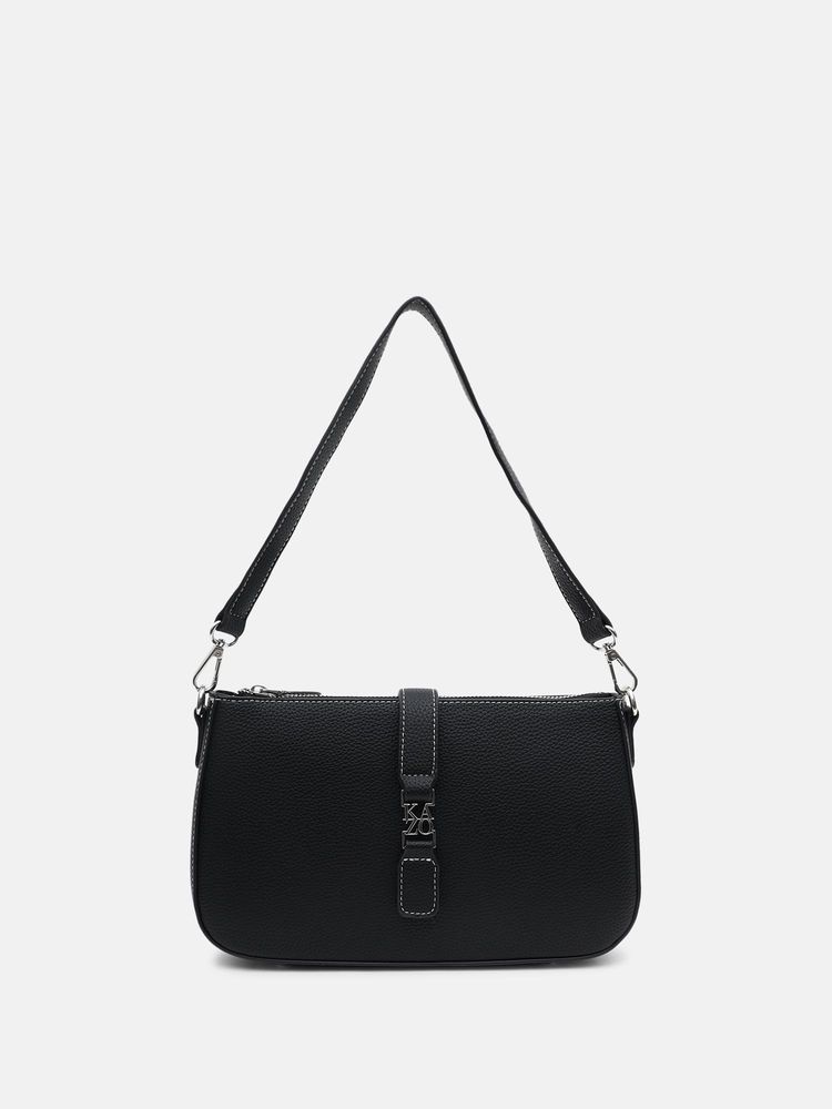 kazo fashion Kazo Black Stepa Shoulder Bag (M)-picture-21