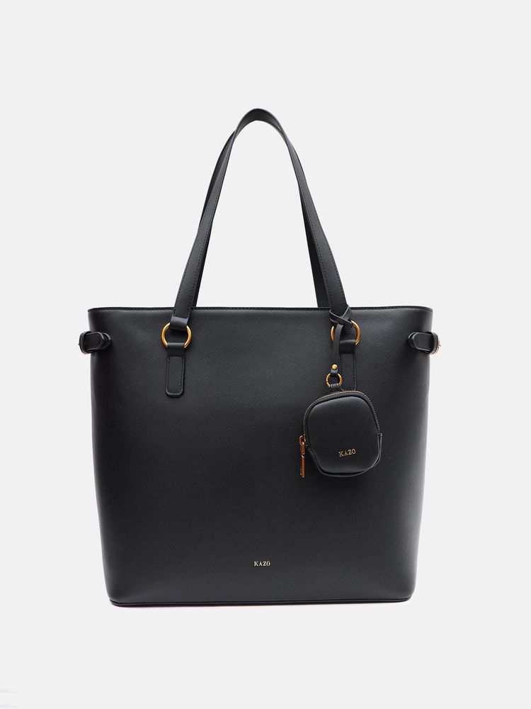kazo fashion Kazo Black Lydia Tote Bag (L)-picture-25