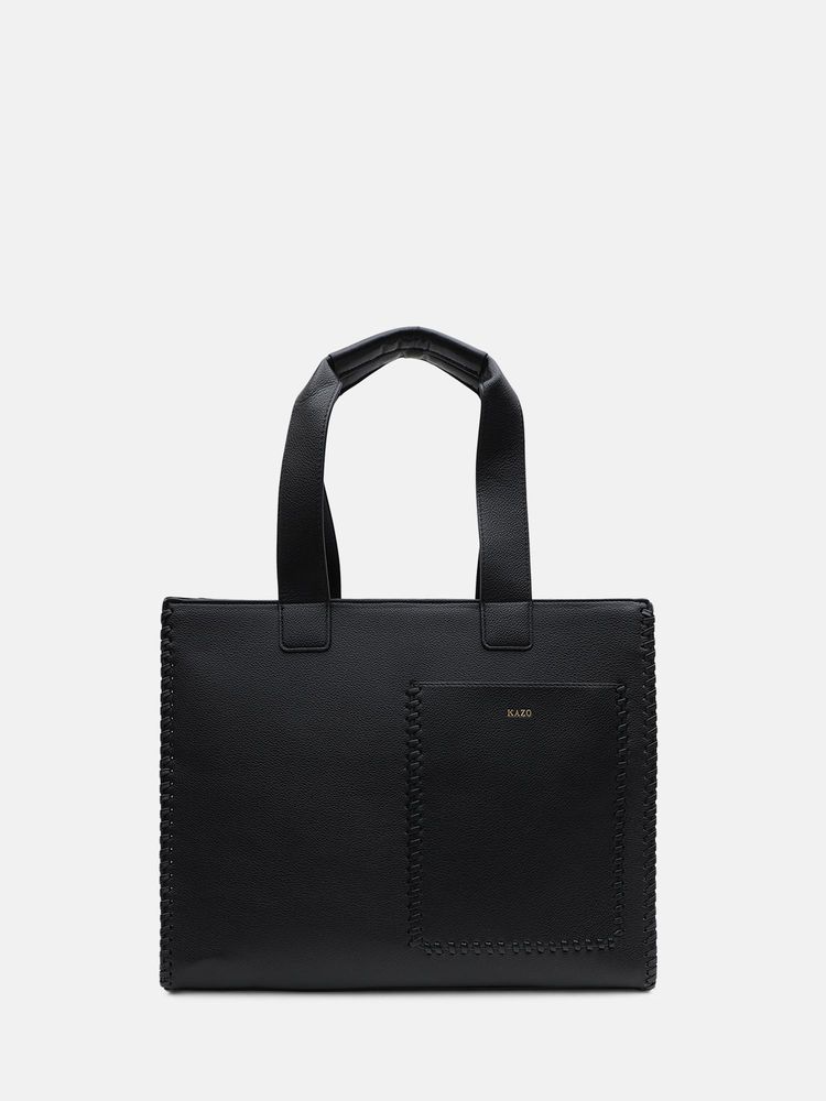 kazo fashion Kazo Black Eden Tote Bag (L)-picture-24