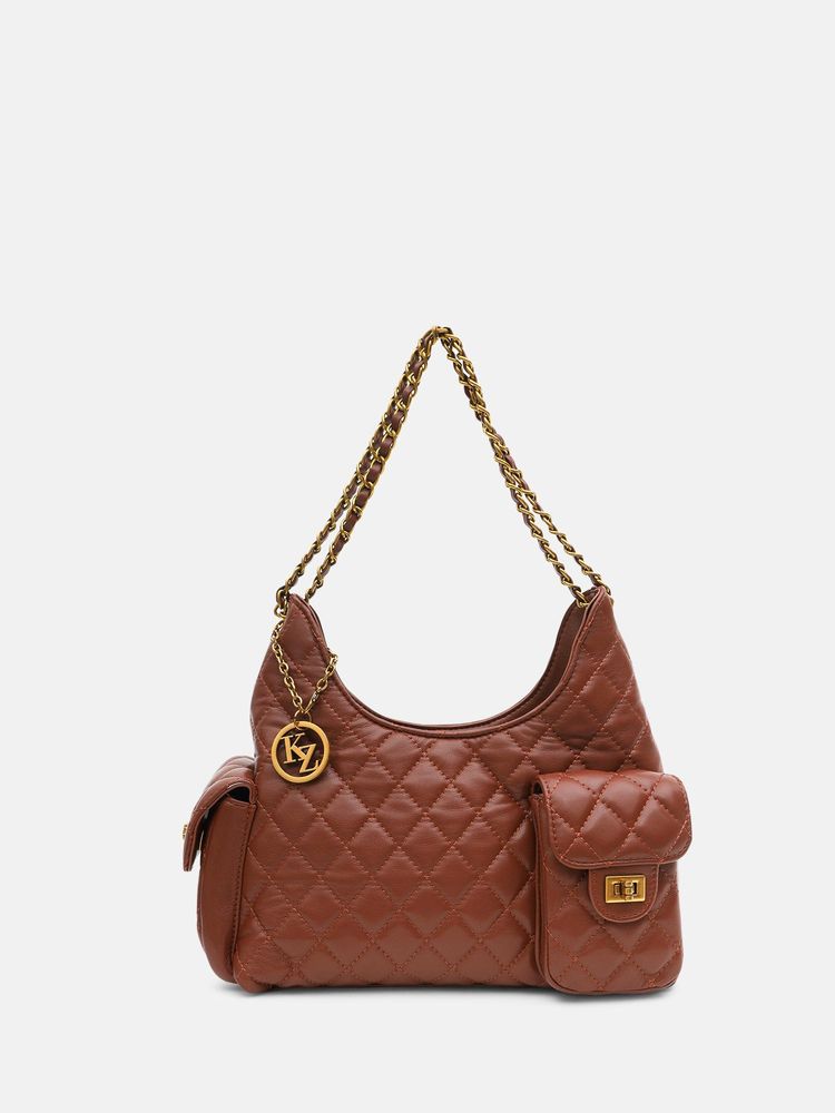 kazo fashion Kazo Tan Zoey Tote Bag (L)-picture-11