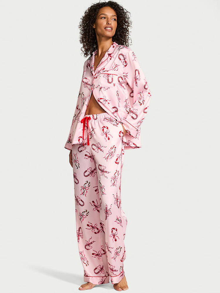 Victoria's Secret Pink Glazed Satin Shirt & Pyjama-image-25